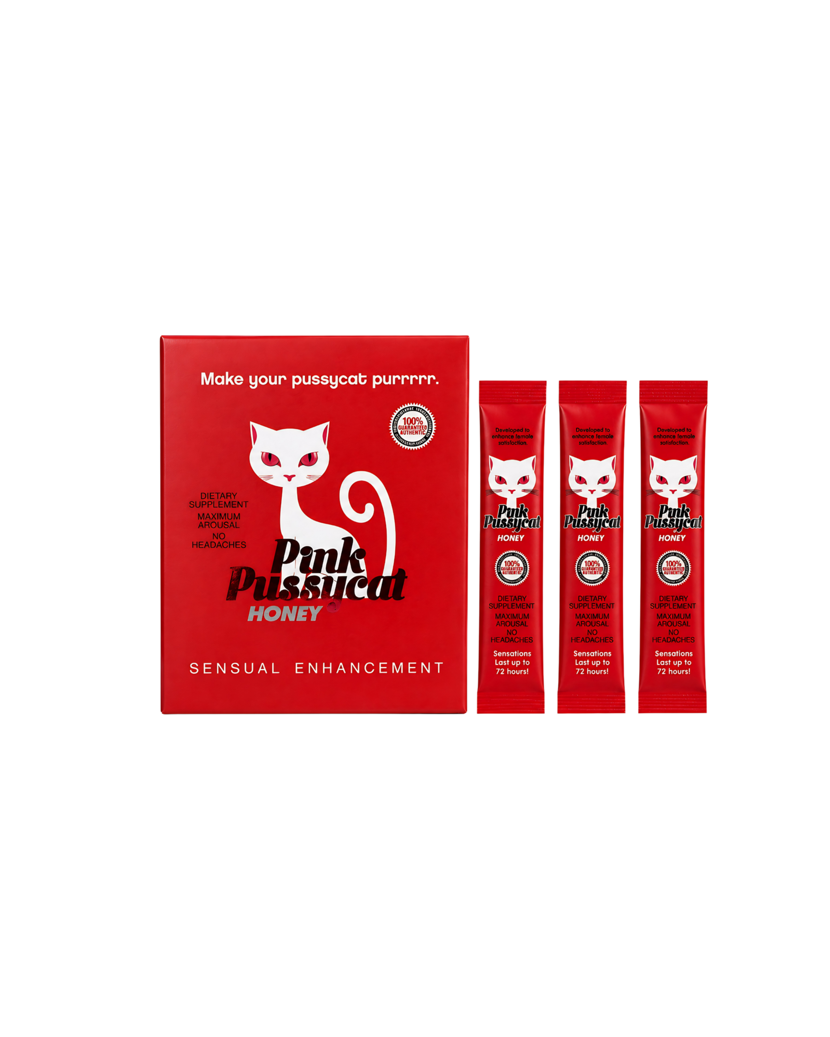 Pink Pussycat Honey Box – Premium Honingsachets voor Vrouwen