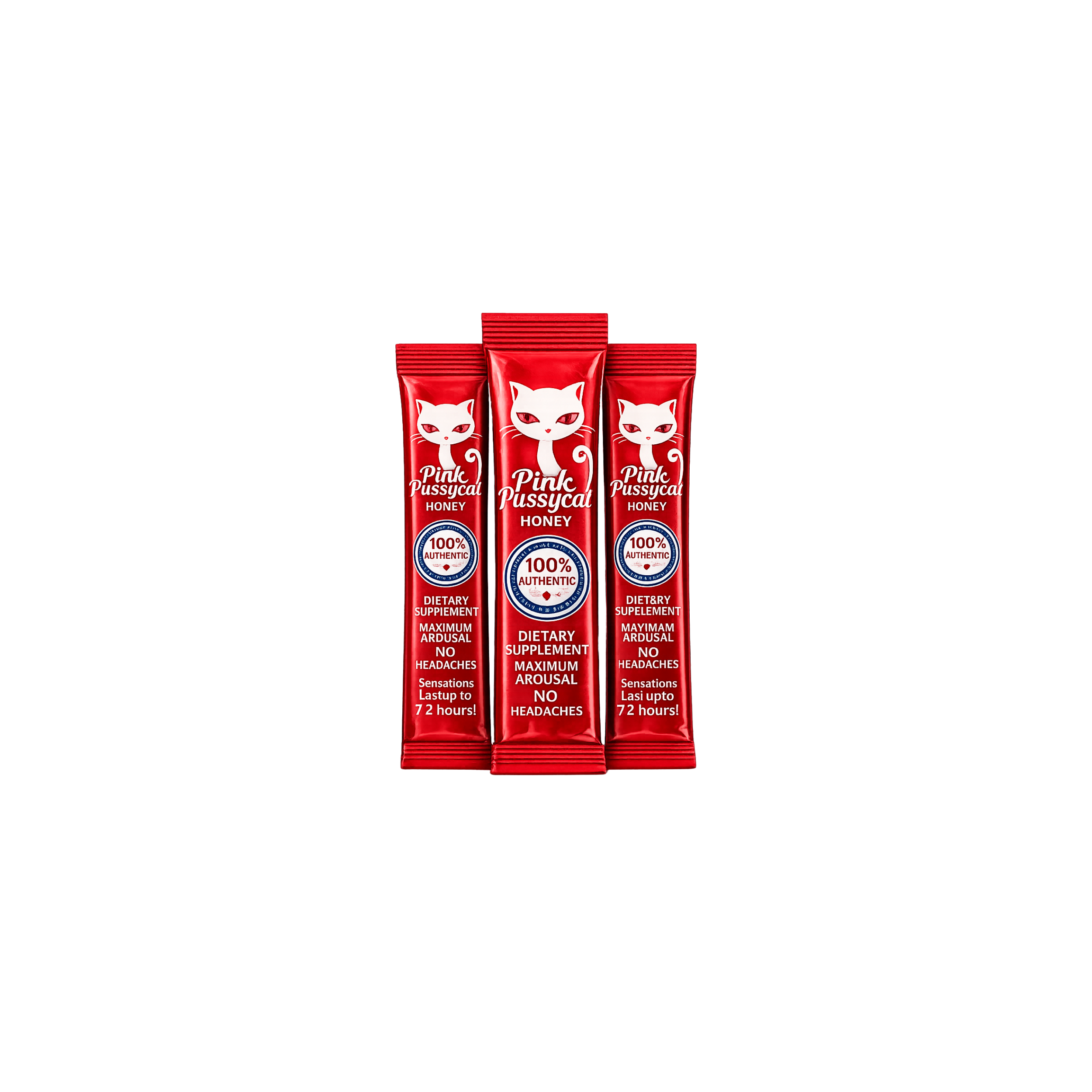 Pink Pussycat Honey Sachet – Enkele honingstick voor vrouwen
