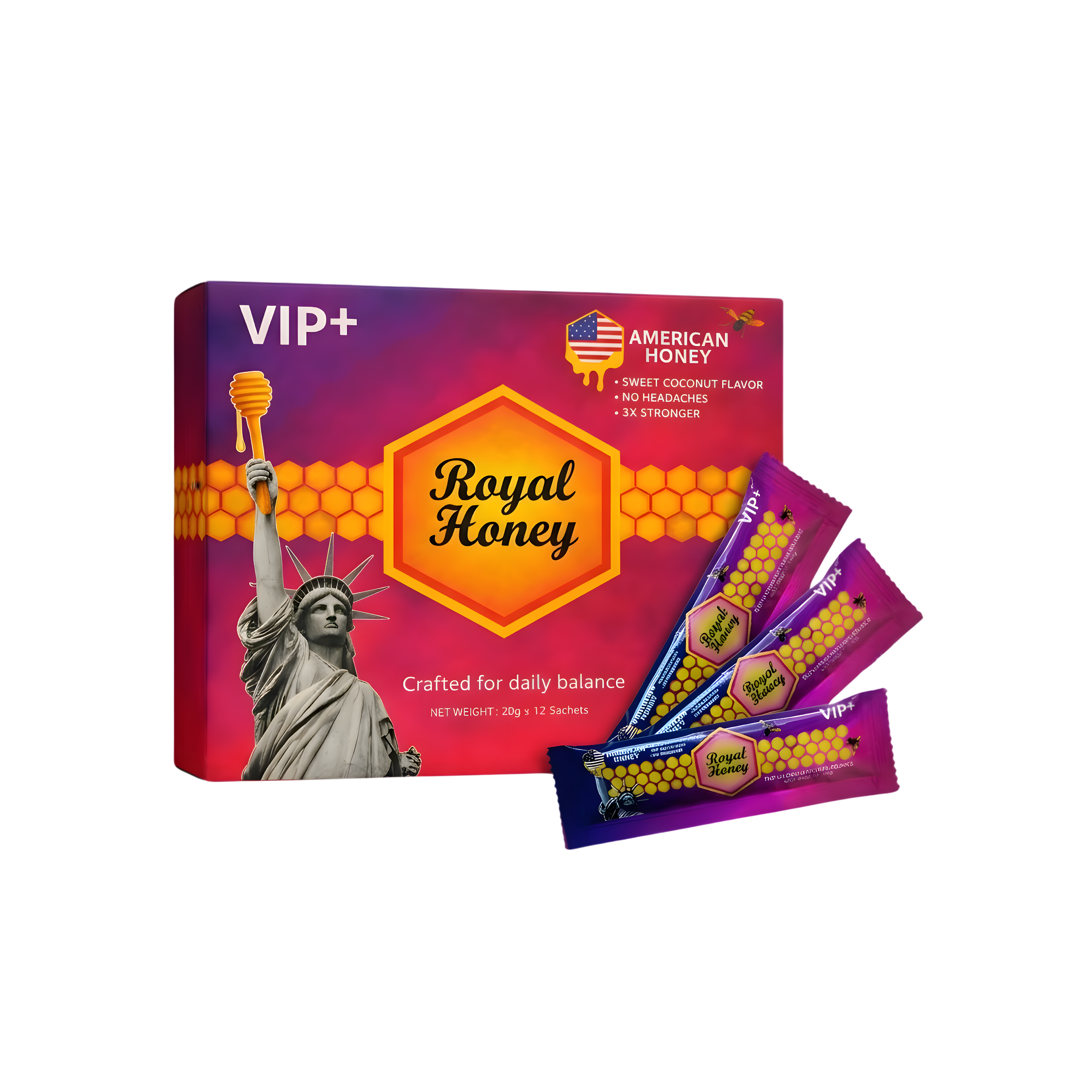 Royal Honey VIP+ USA – Premium Amerikaanse Honingdoos